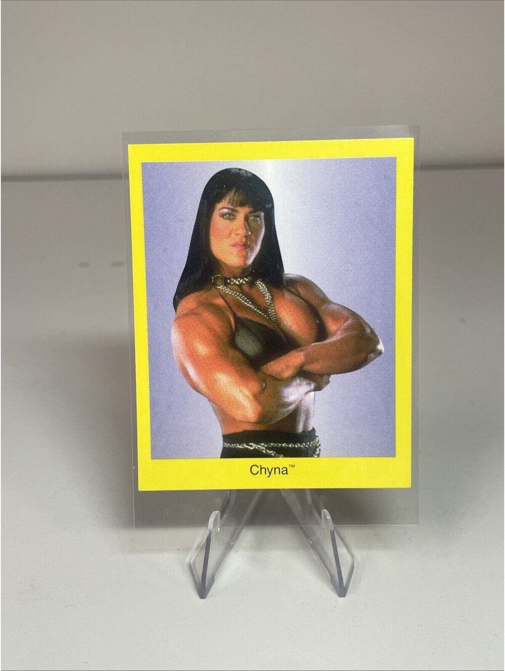 1998 Cardinal WWF Wrestling Trivia Game #CH Chyna Rookie Wrestling Card